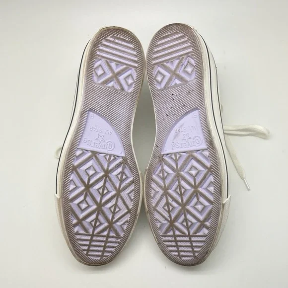 Converse Sneakers Womens 8 Chuck Taylor Crystal Stars Platform Hi A03724C‎ Shoes - Picture 10 of 11